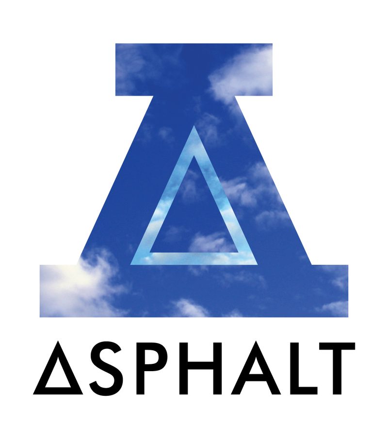 Asphalt Yacht Club — yacht silhouette over asphalt texture with large AYC monogram, light-ground tee
