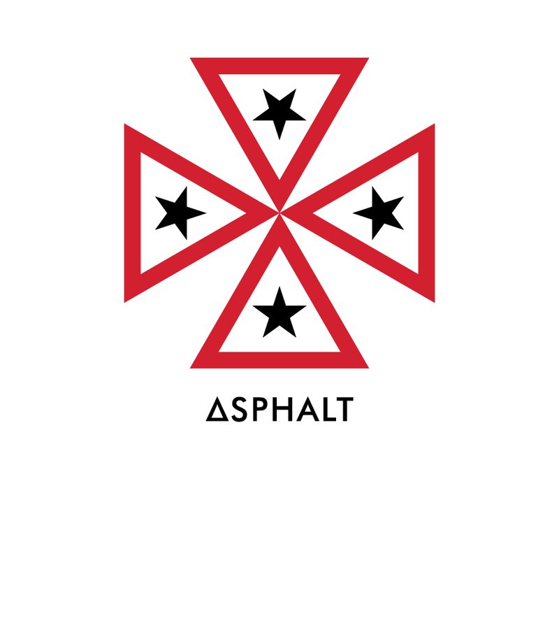 Asphalt Yacht Club — Eye of Horus woven into nautical rope knots, Egyptian-meets-maritime on black