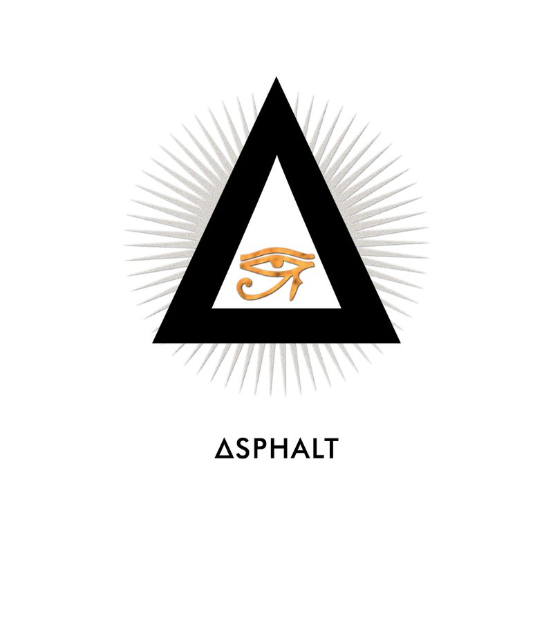 Asphalt Yacht Club — skull and crossbones with nautical rigging elements, the most aggressive piece in the series