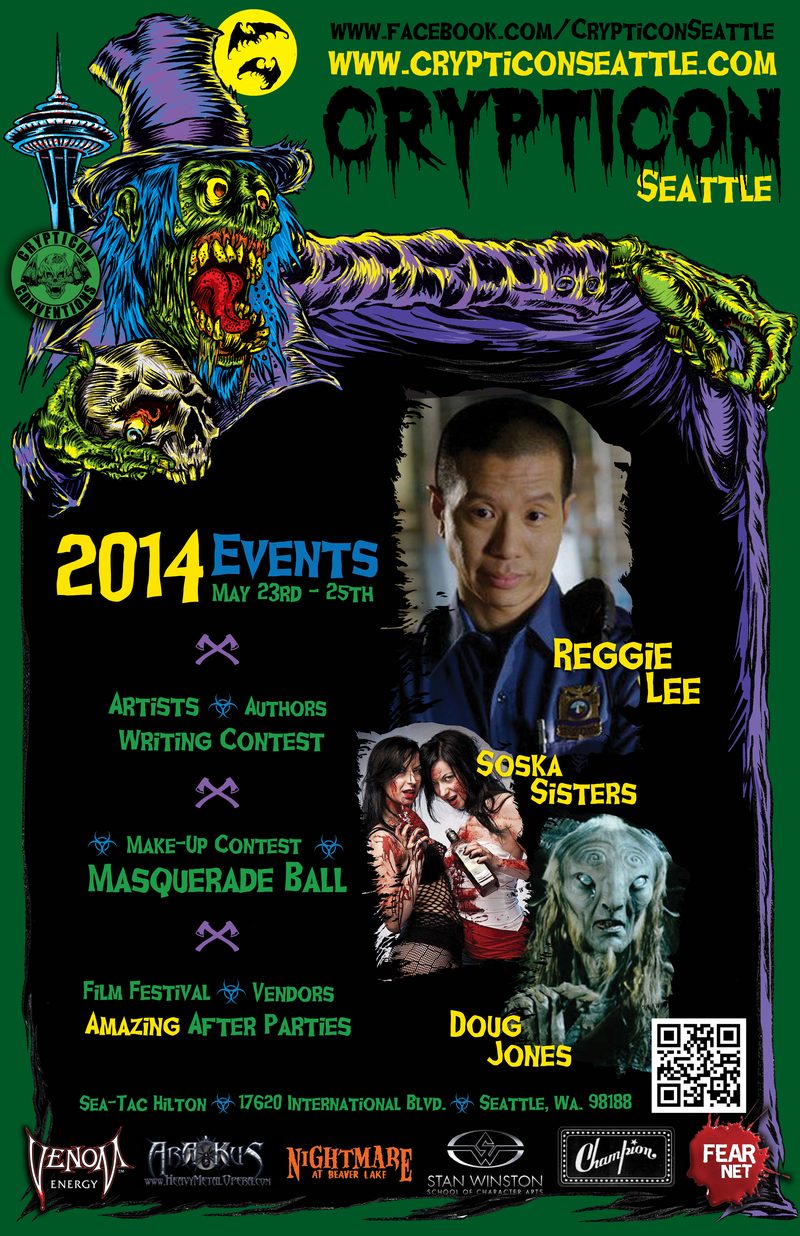 Celebrity guest flyer for Reggie Lee, 2014
