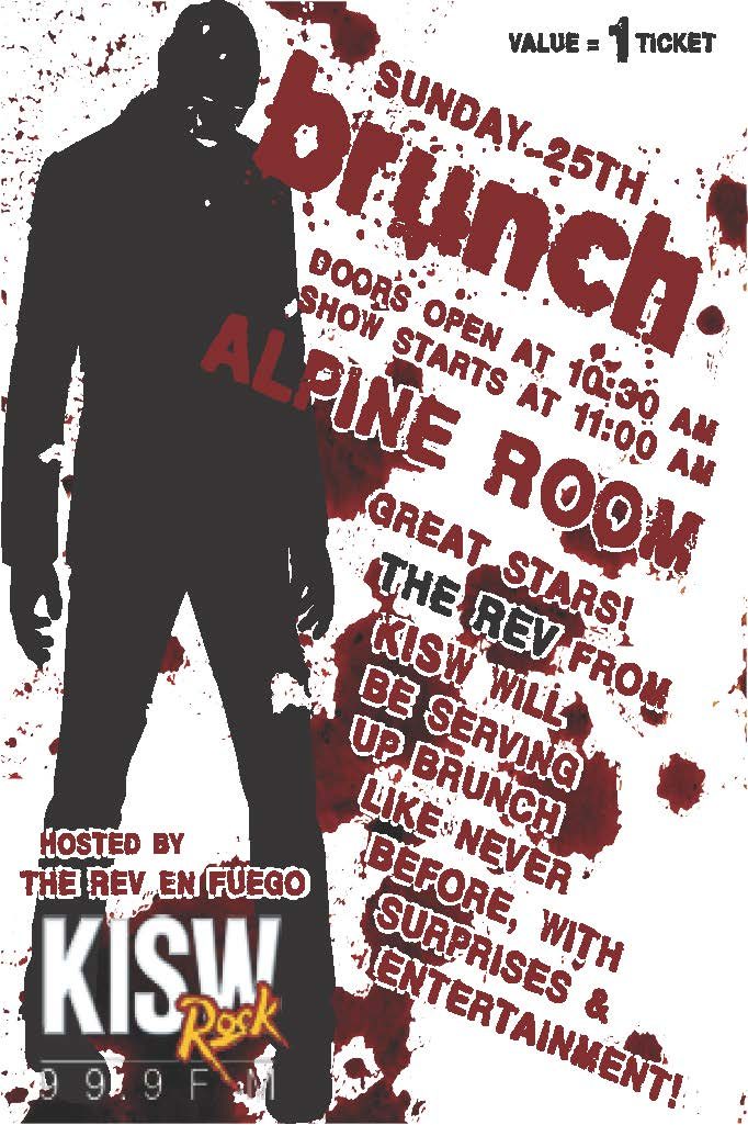 VIP brunch ticket, 2014