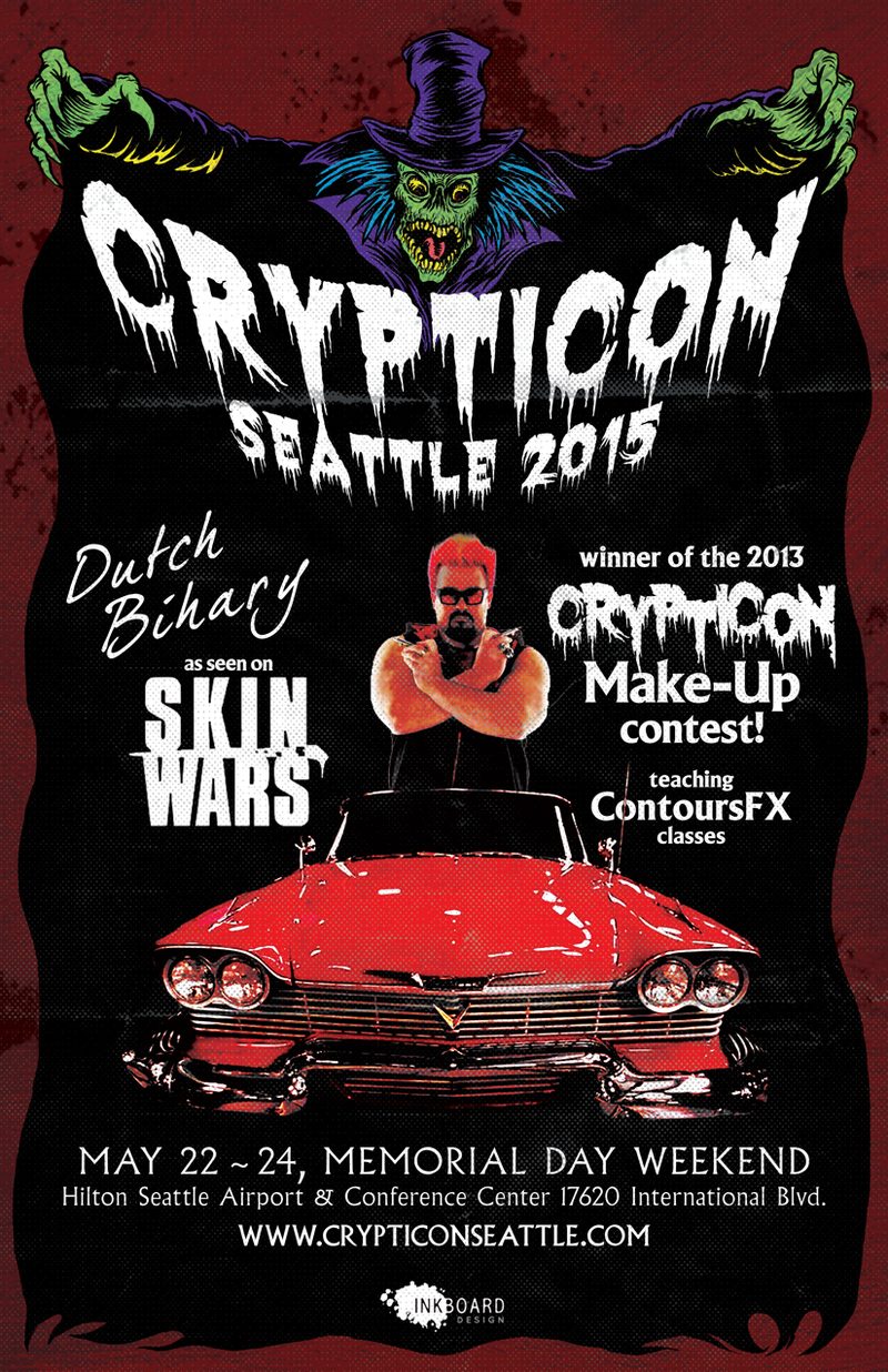 Dutch Sinister — themed event poster, 2015