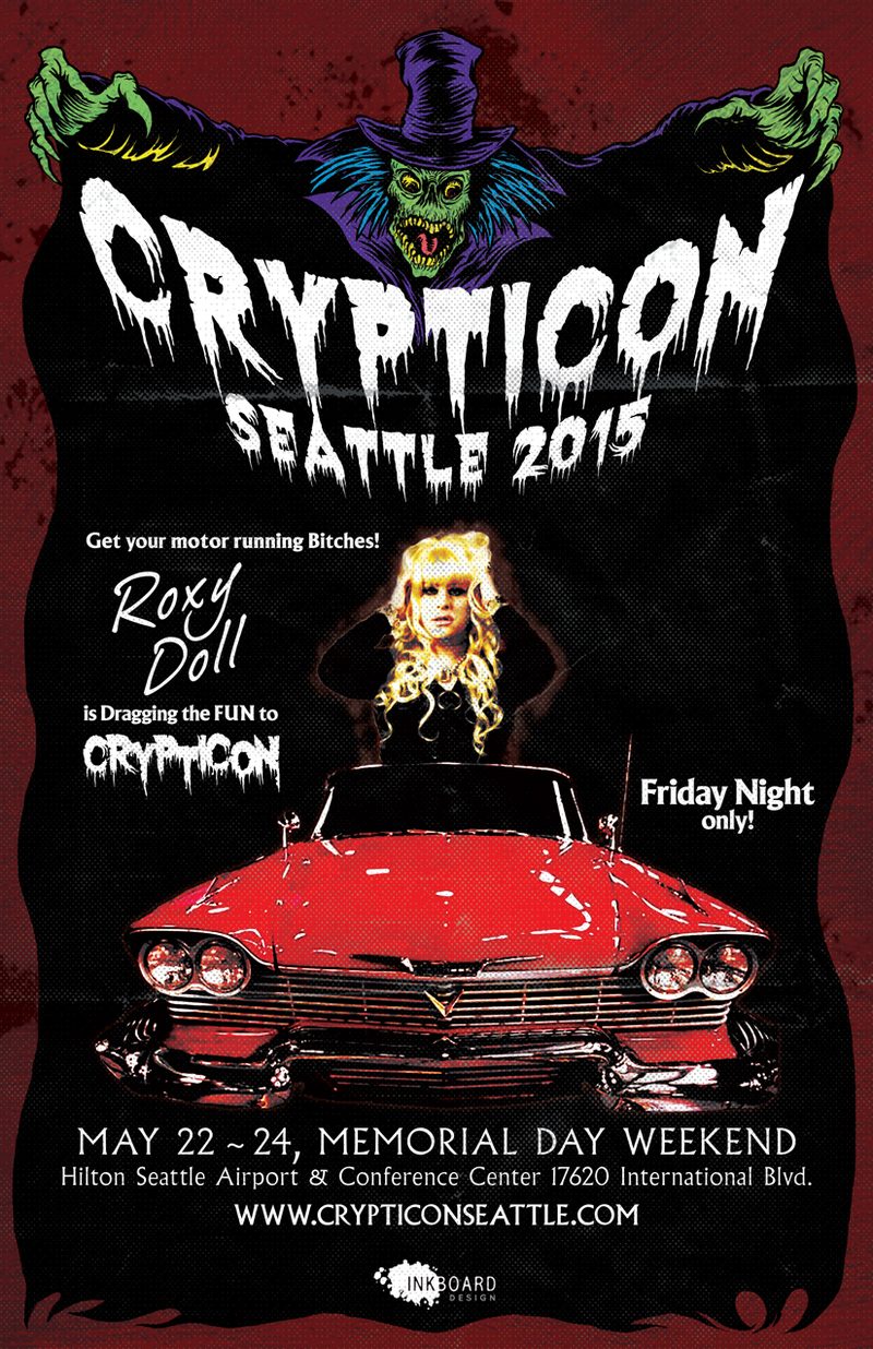 Drag Night — themed event poster, 2015