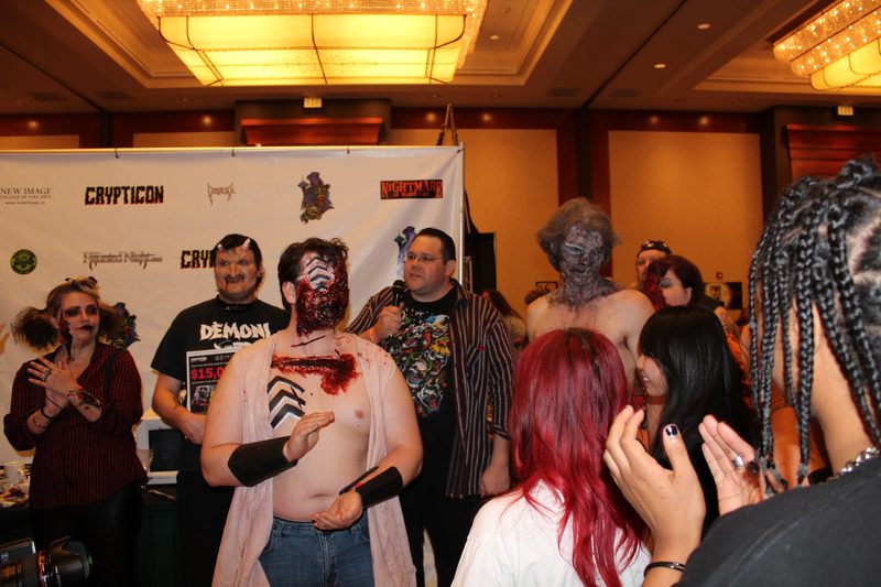 Crypticon 2012 — prosthetic wounds and airbrushed makeup