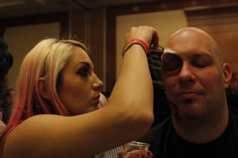 Crypticon 2013 — creature effects makeup with contact lenses