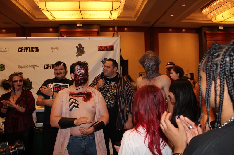 Crypticon 2012 — cosplay group gathered together on the floor