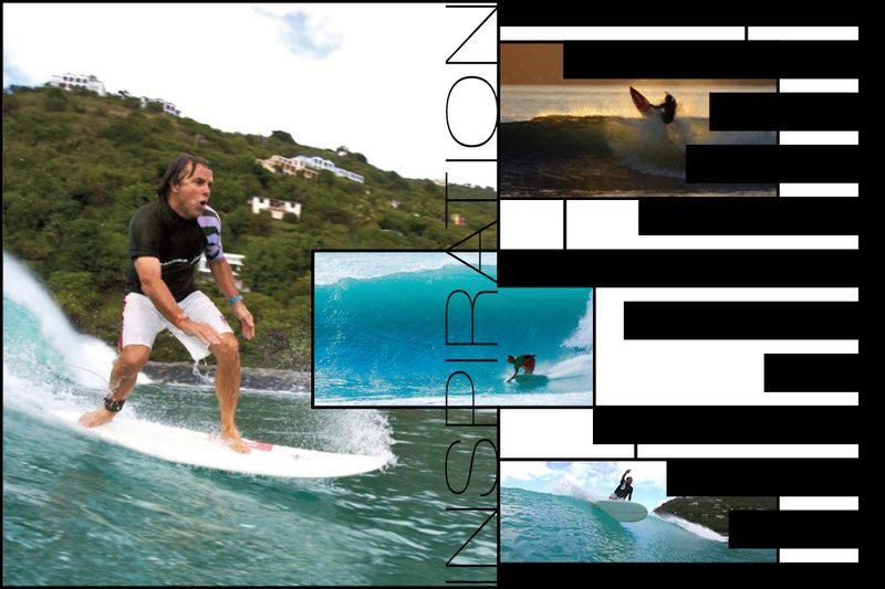 Closing spread — the booklet winds down with a quieter but still fractured typographic statement