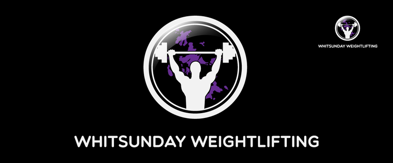 Whitsunday Weightlifting — barbell-and-initials mark in a circular badge, weightlifting gym identity