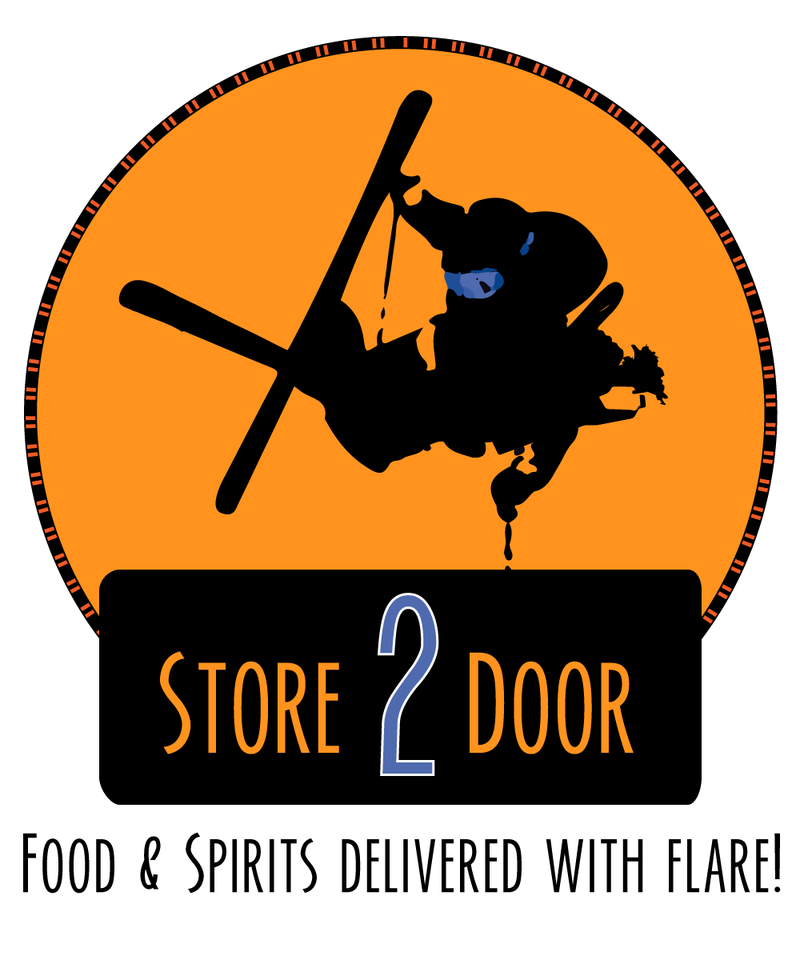 Store2Door — house-and-arrow mark suggesting delivery from retail to home, e-commerce logistics brand
