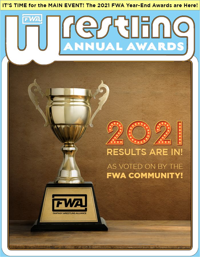 Year End Awards — magazine spread layout