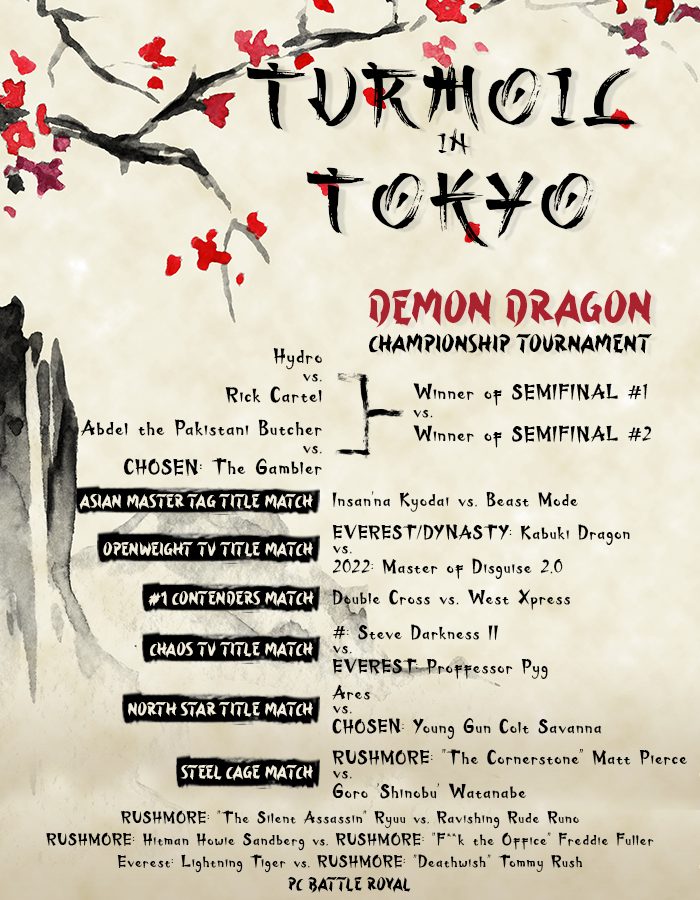 Turmoil in Tokyo — 2022 PPV poster
