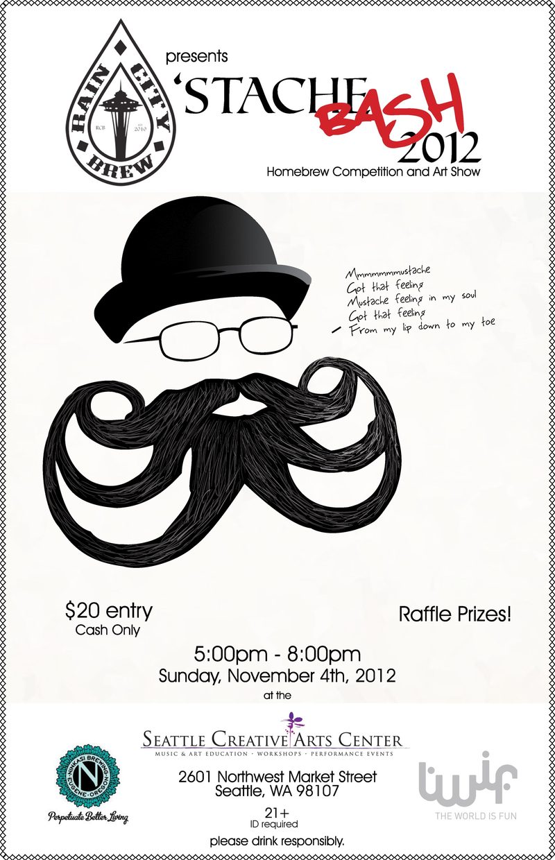 'Stache Bash 2012 — homebrew competition and art show, November 2012