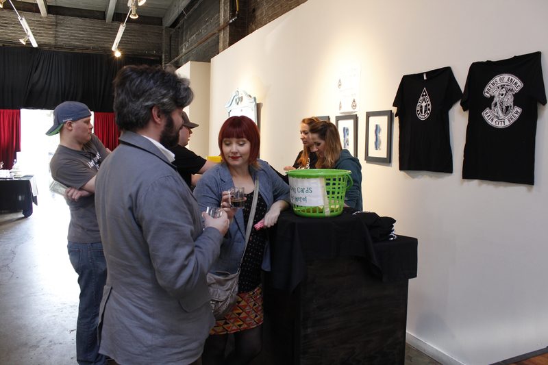 Event shirts on the wall