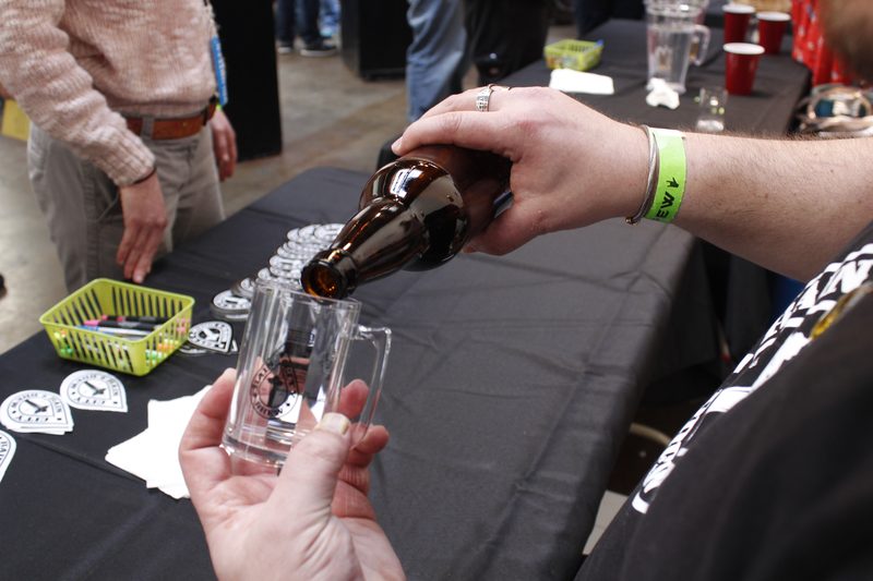 Pouring an entry for judging